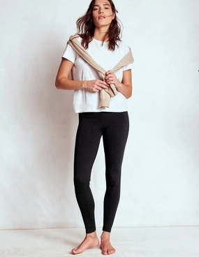 High Rise Jersey Leggings-Black Weekend Style