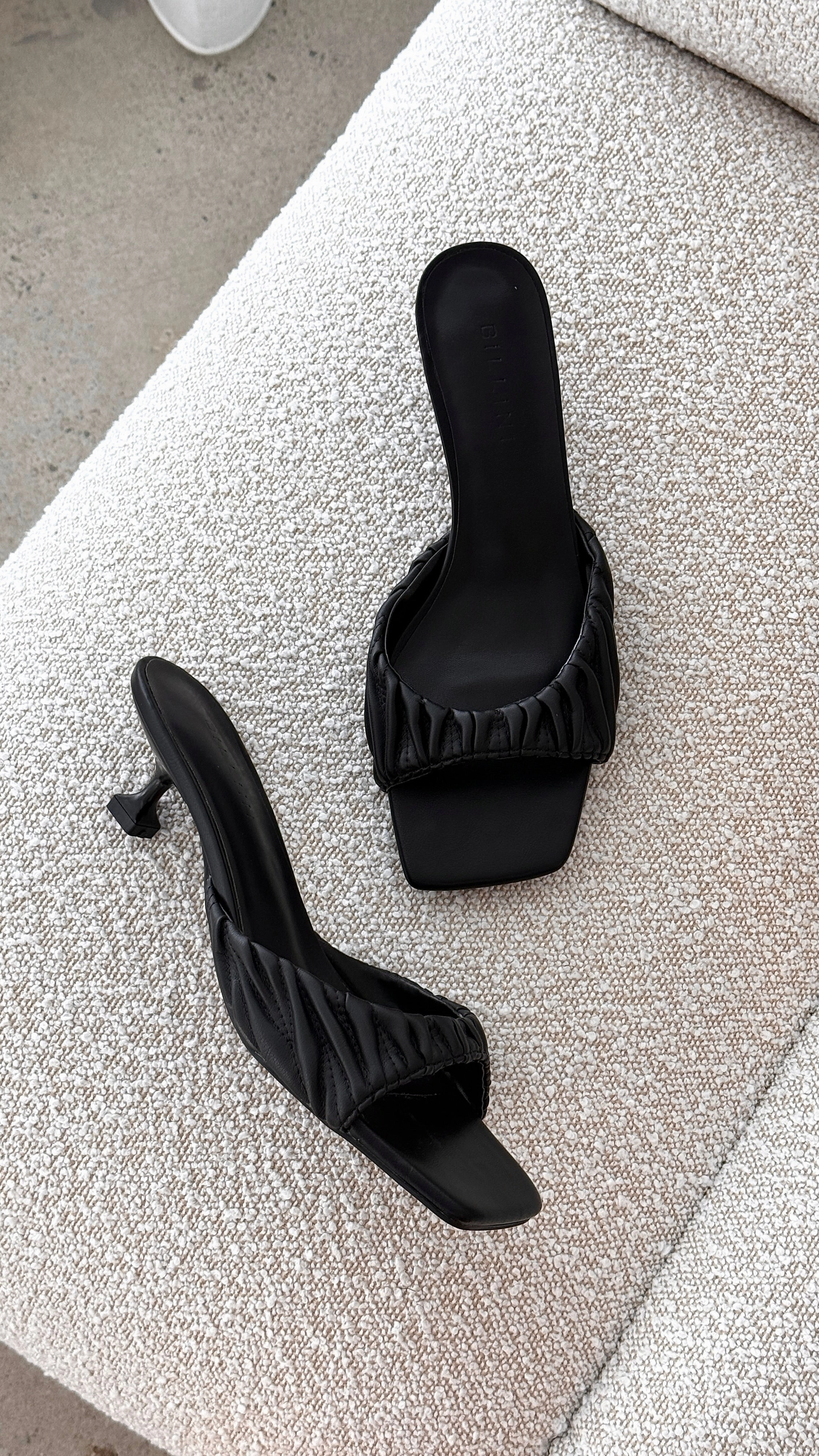 Pilar Heel - Black Fancy Finish Summer Step