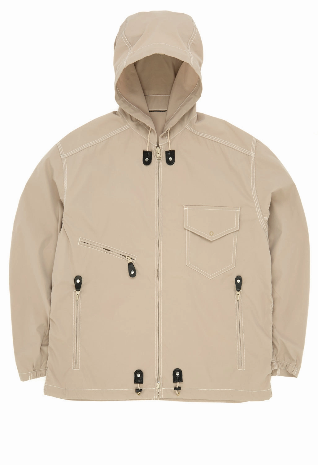 Neutral Fit Design Pilgrim Surf   Supply Russel Zip Parka - Khaki