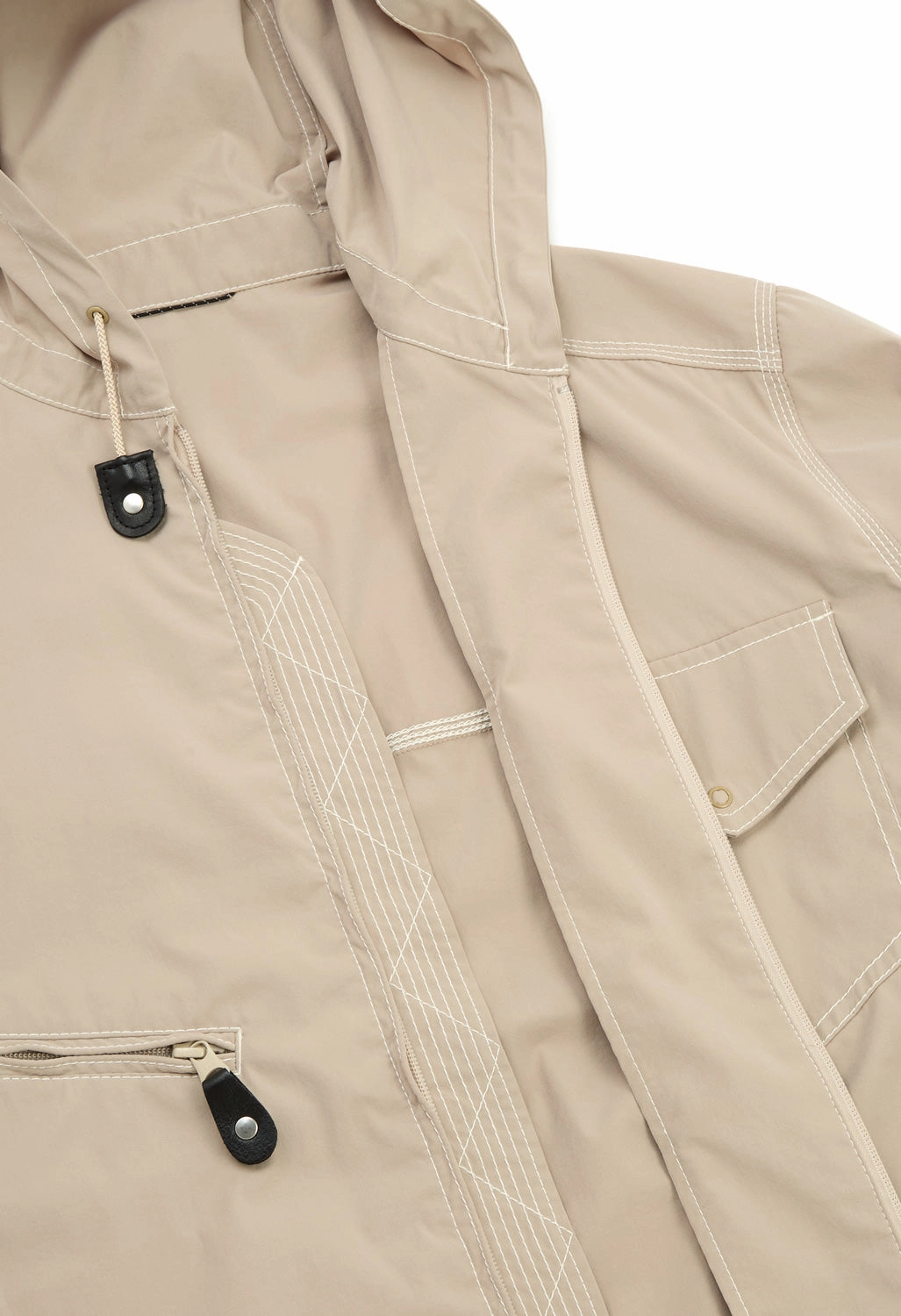 Pilgrim Surf   Supply Russel Zip Parka - Khaki Durable Color Retention