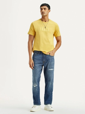 Fast Match Minimalist Adult Fashion Men's 541 Med Indigo Athletic Tapered Fit Mid Rise Jeans
