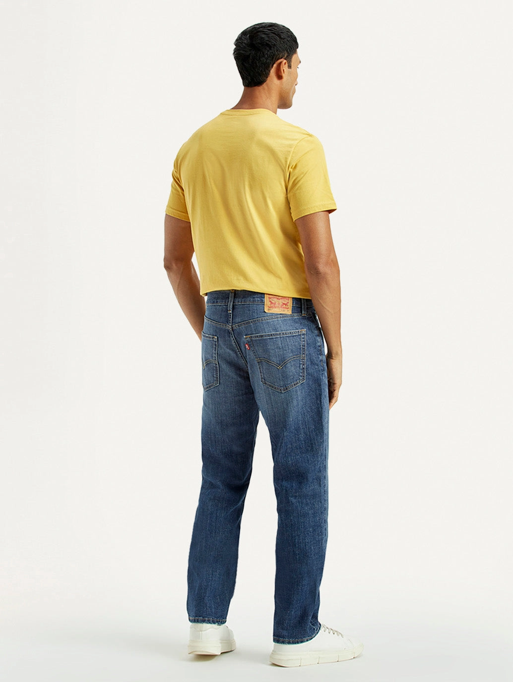Comfy Design Style Men's 541 Med Indigo Athletic Tapered Fit Mid Rise Jeans