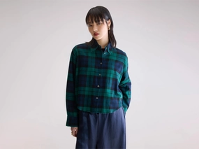 Johan checkered shirt (252 / W / CHECK A) Tuckable Hem Casual Sophistication