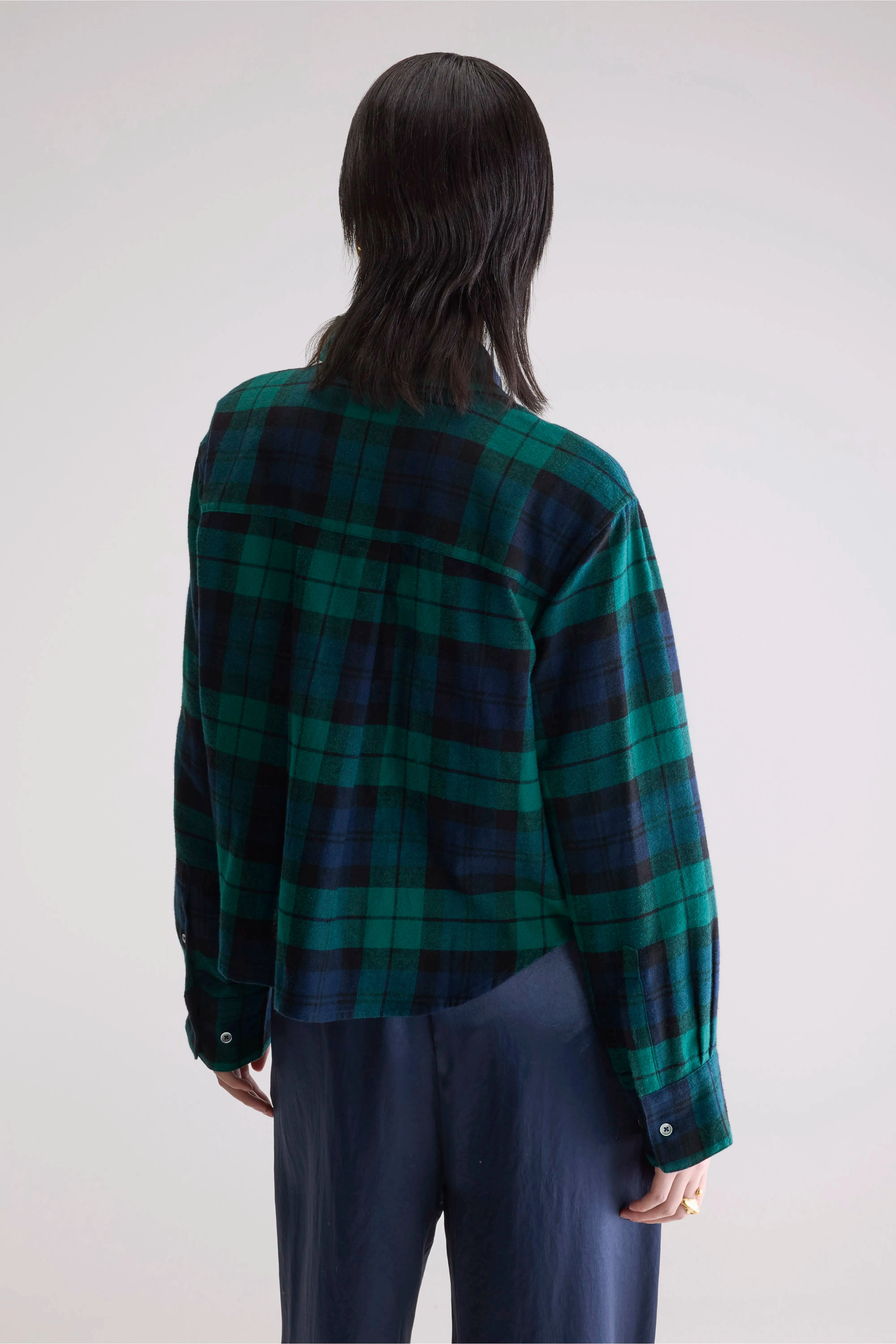 Microfiber Material Johan checkered shirt (252 / W / CHECK A)