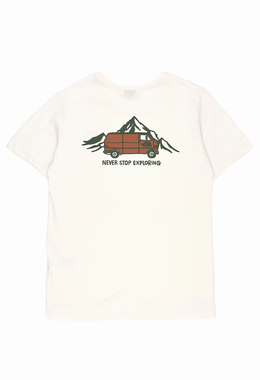 The North Face Women's Outdoor Graphic Short Sleeve T-Shirt - White Dune Cotton Blend All Season Wear