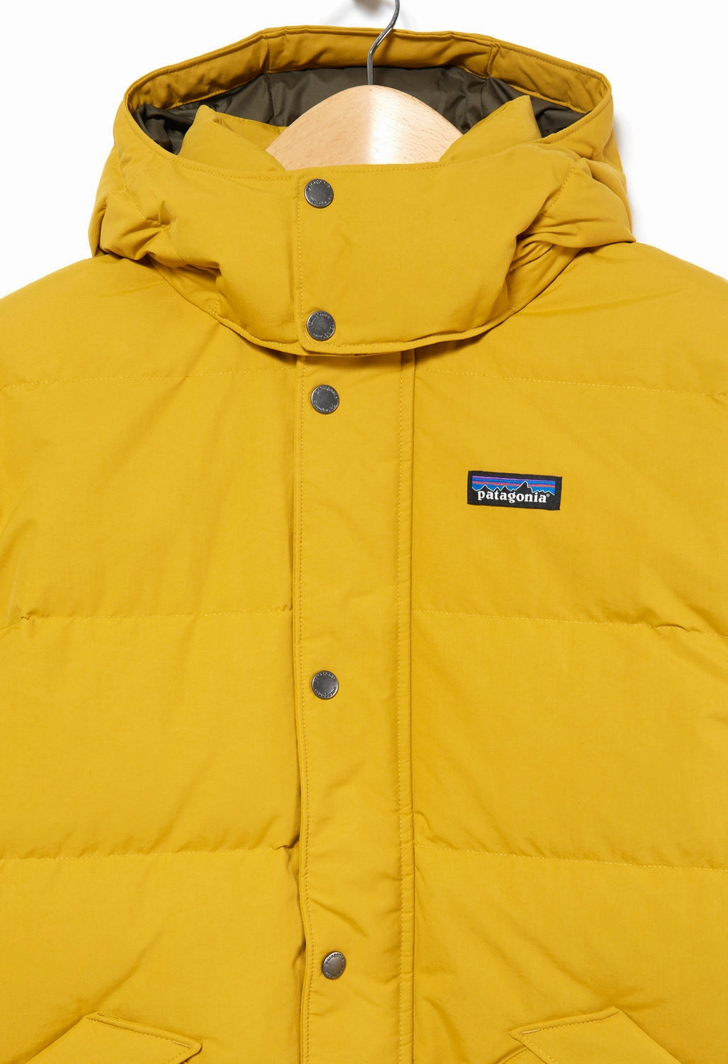Patagonia Downdrift Men's Down Jacket - Cabin Gold Magnetic Fastenings Shrink resistant