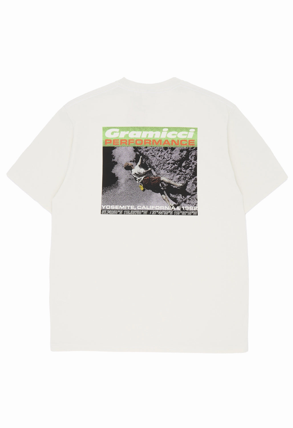 Gramicci Performance Tee - Vintage White Yarn Dyed Fabric Basic Piece