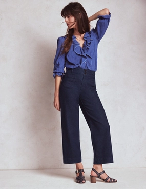 Primrose Patch Pocket Jeans-Indigo Braid Durable Design NonRestrictiveFit