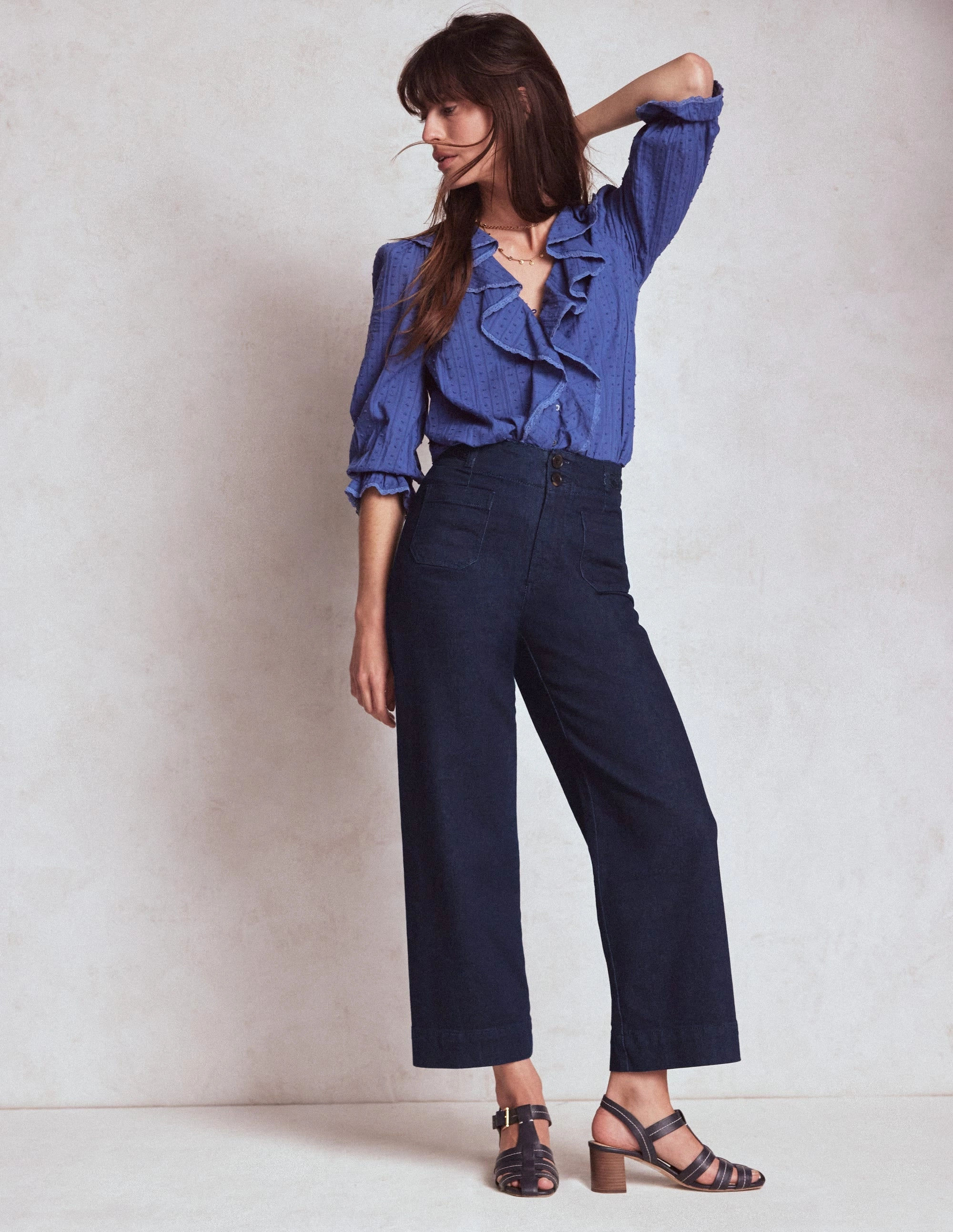 Primrose Patch Pocket Jeans-Indigo Braid Durable Design NonRestrictiveFit