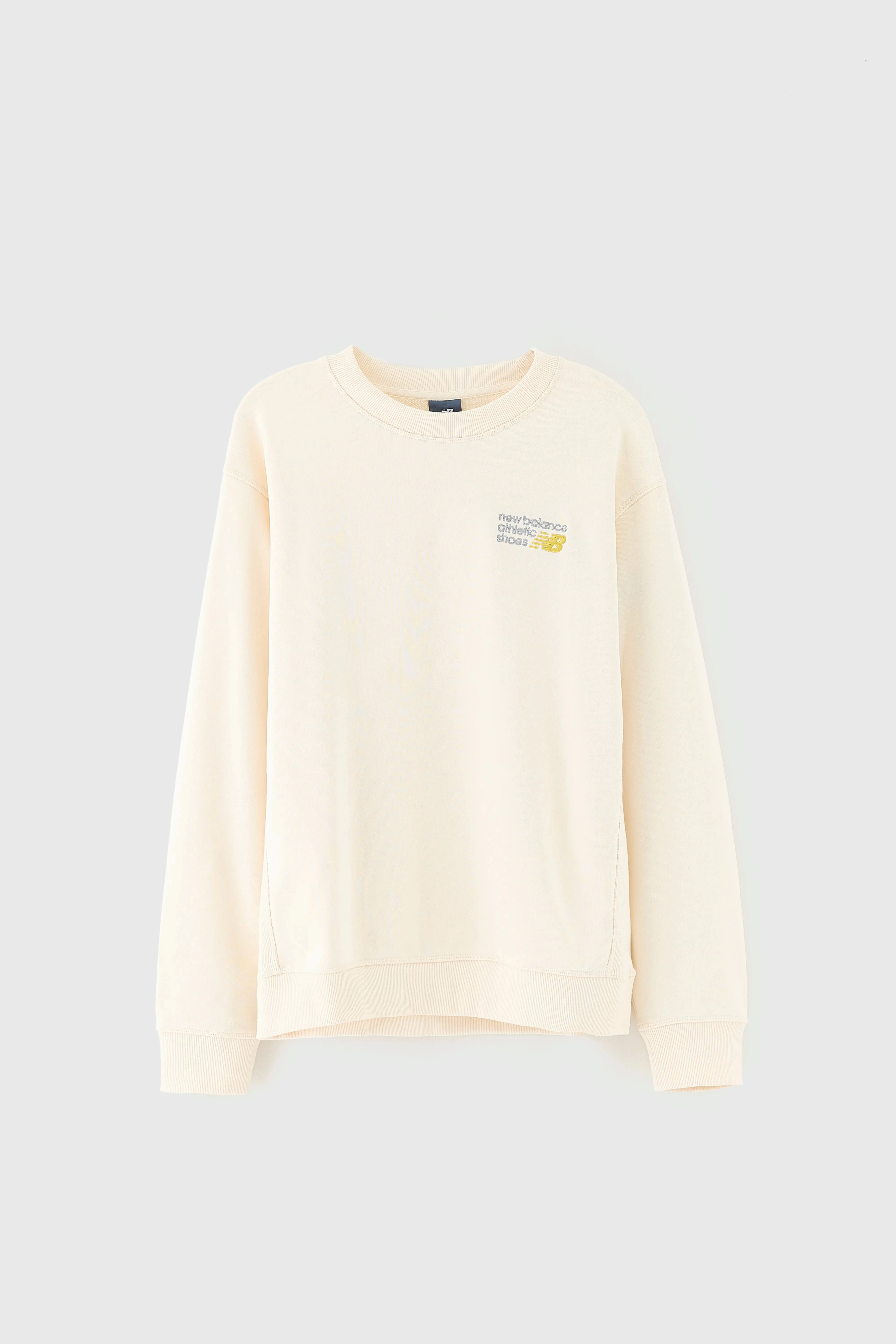 Athletics Premium Logo Crew Sweatshirt  (252 / M / WHITE) Men's product hiking suitable durability