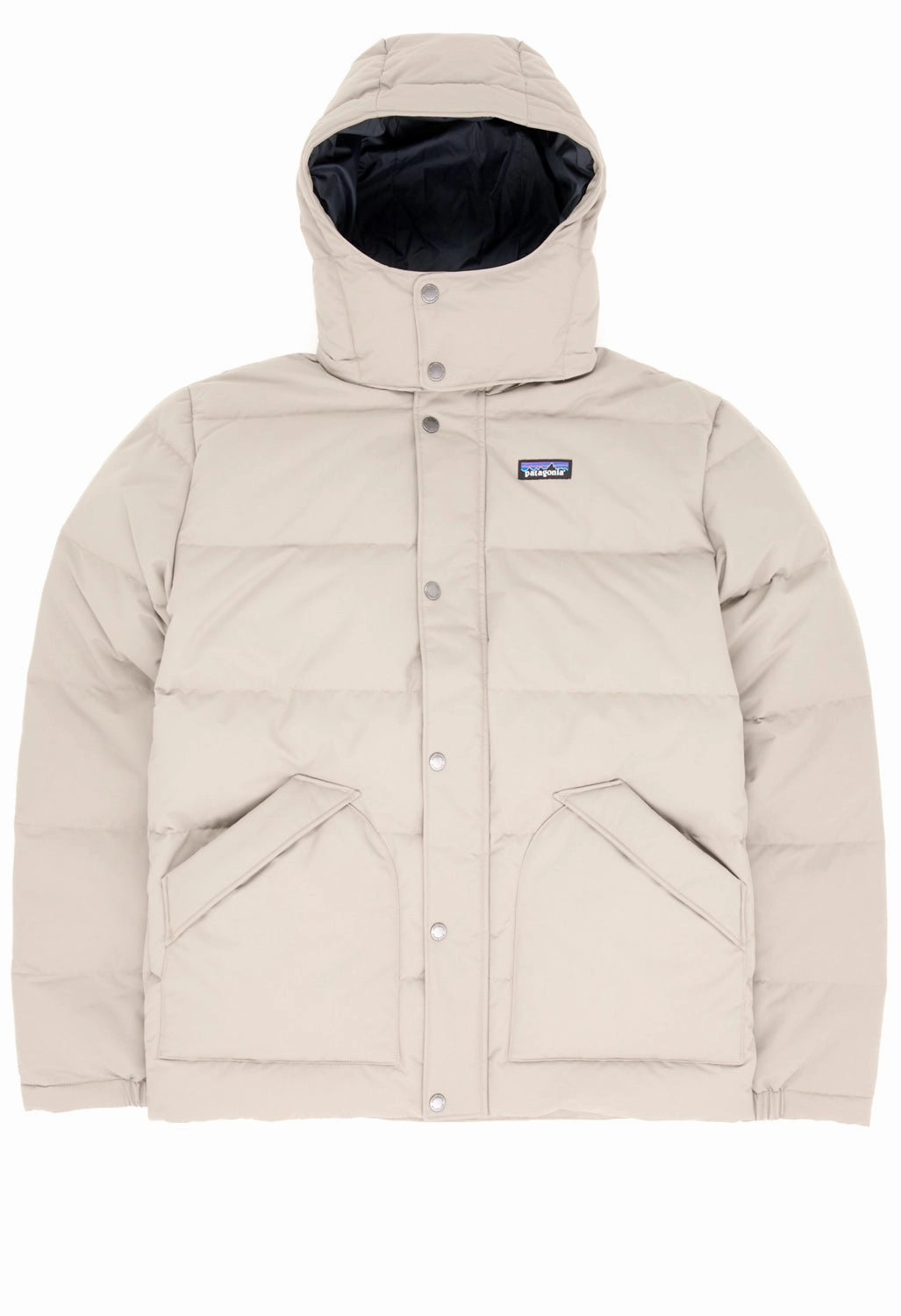 Quick Access Closures Neutral Fit Design Patagonia Men's Downdrift Jacket - Seabird Grey