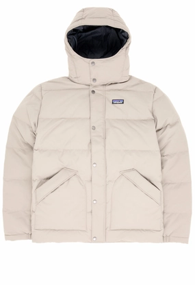 Quick Access Closures Neutral Fit Design Patagonia Men's Downdrift Jacket - Seabird Grey