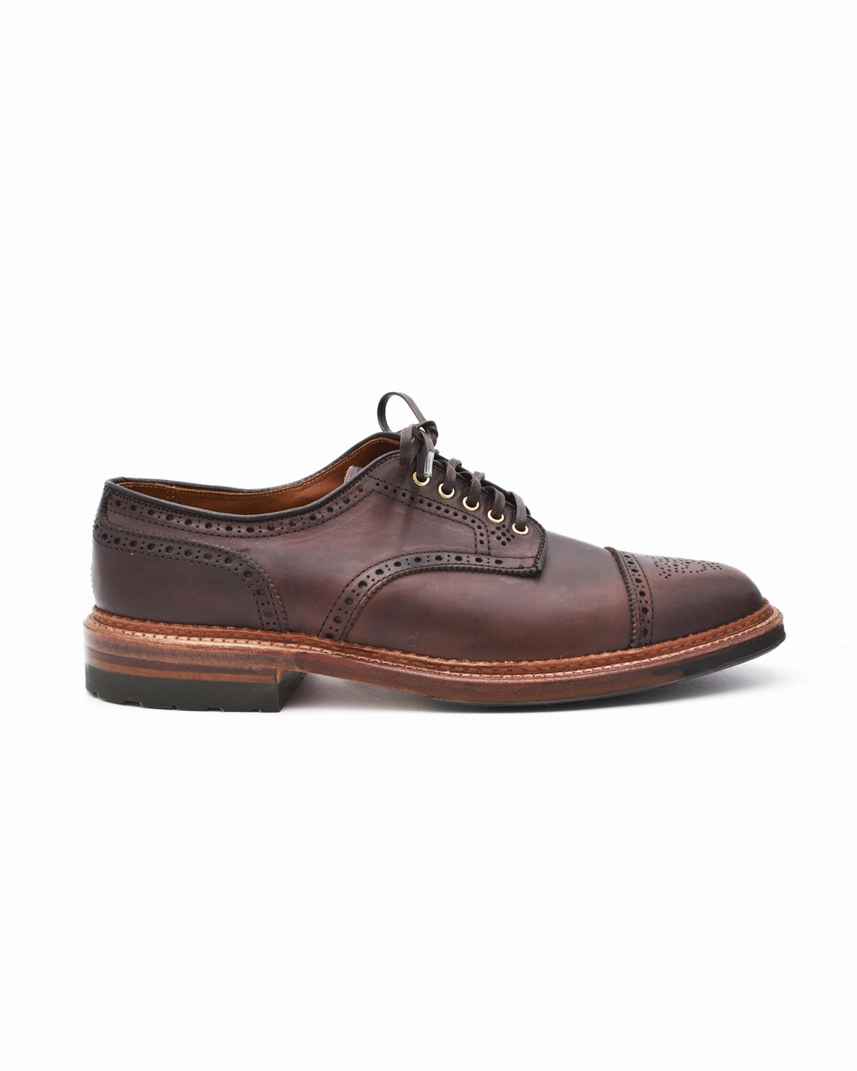 Designer Label Alden 21524C Brown Chromexcel Medallion Toe Blutcher