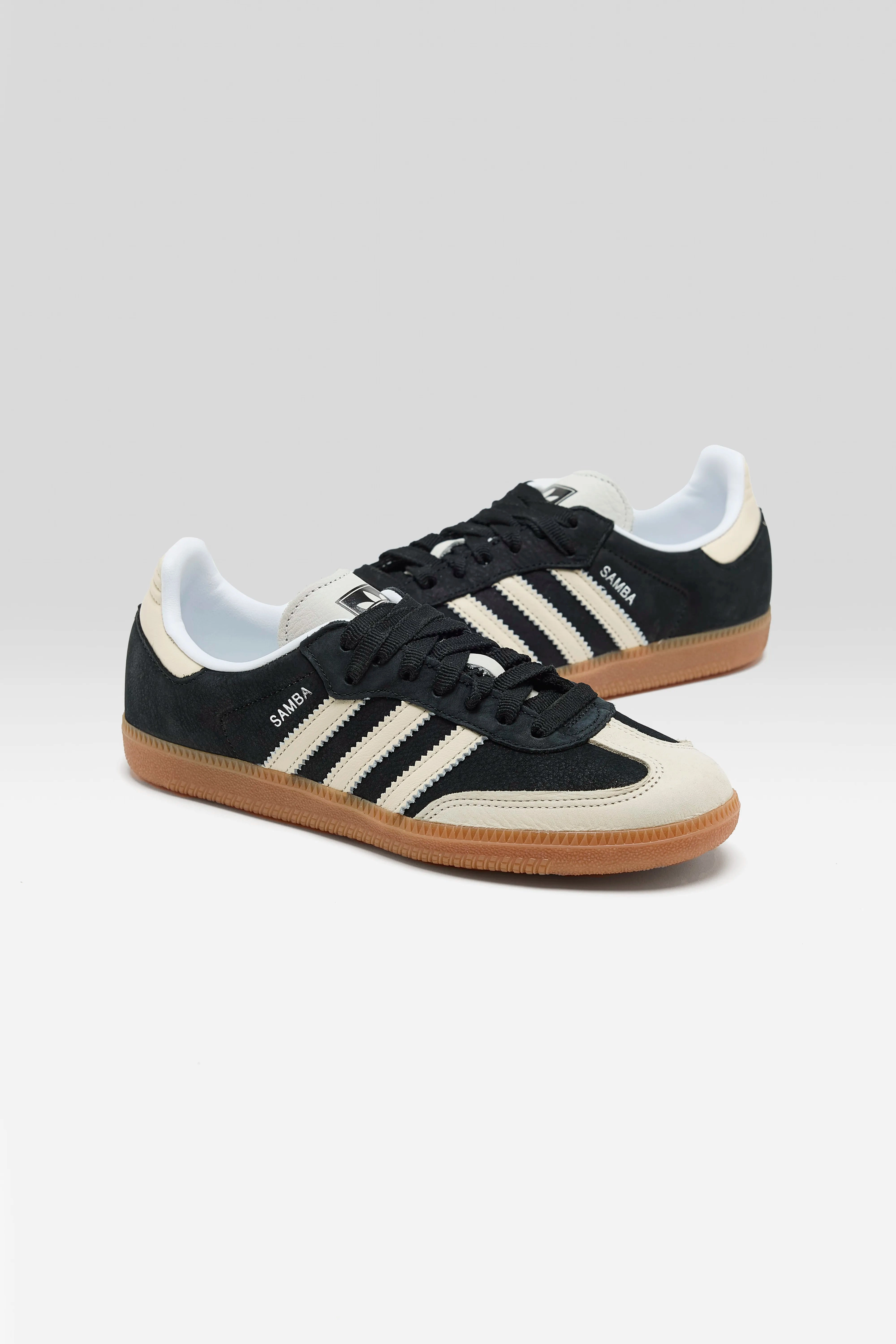 Comfortable Knit Woven Upper Samba OG for Women (251 / W / BLACK)