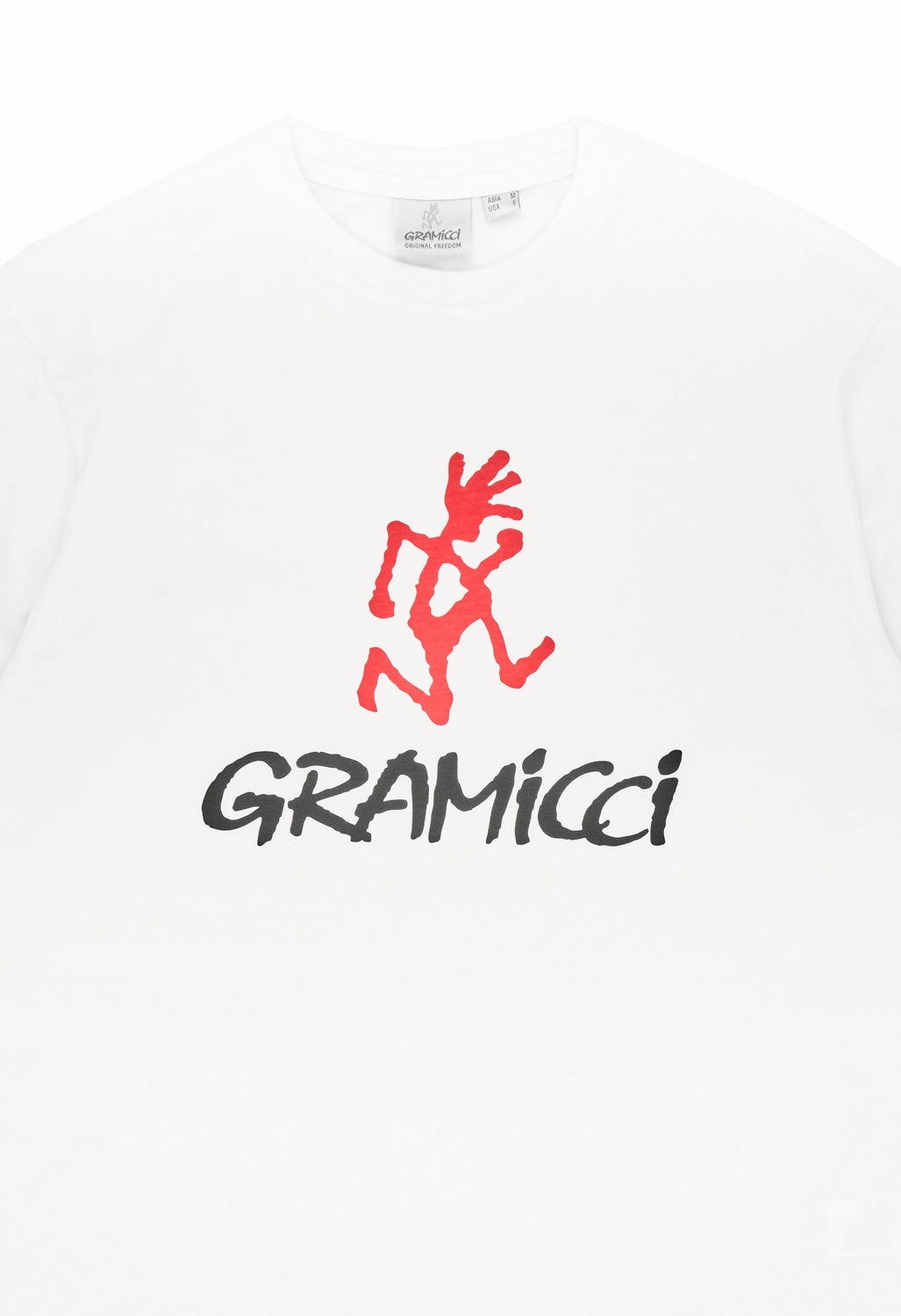 Gramicci Men's Logo T-Shirt - White Gym clothing Micro Perforated Fabric
