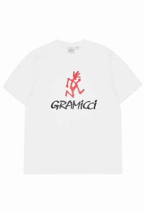 Gramicci Men's Logo T-Shirt - White Travel Style Trend Chic Smart