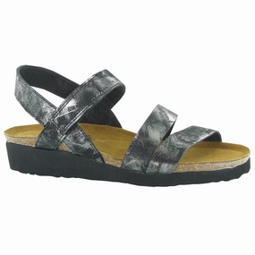 Sturdy Toe Barrier Comfy Vacation Sandals Kayla Sandal Black Onyx (7806-BAB)