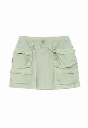 Columbia Women's Elevated View Cargo Skort - Safari / Stone Green Recycled Polyester Anti Odor