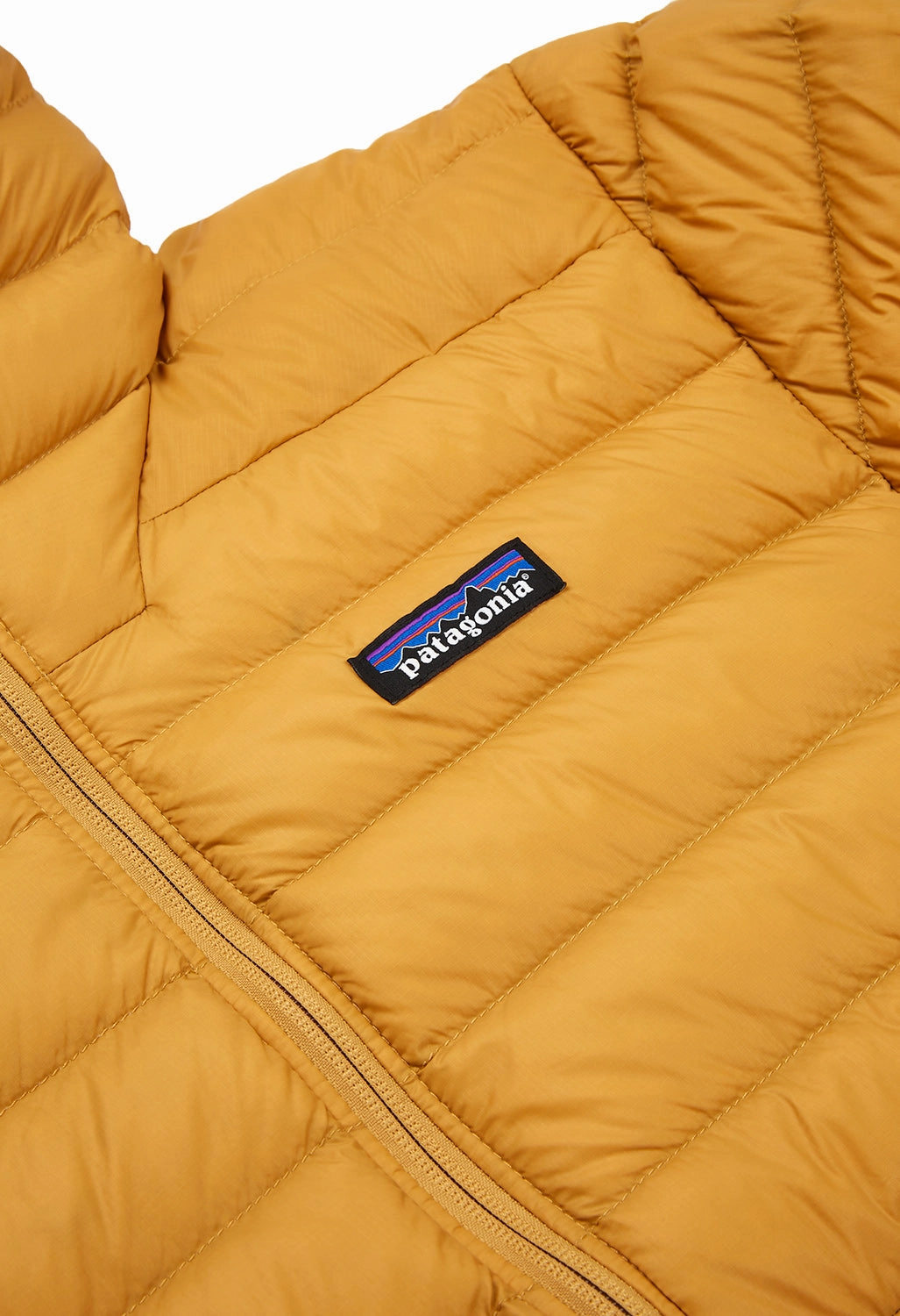 Patagonia Men's Down Sweater Hoody - Pufferfish Gold simple design