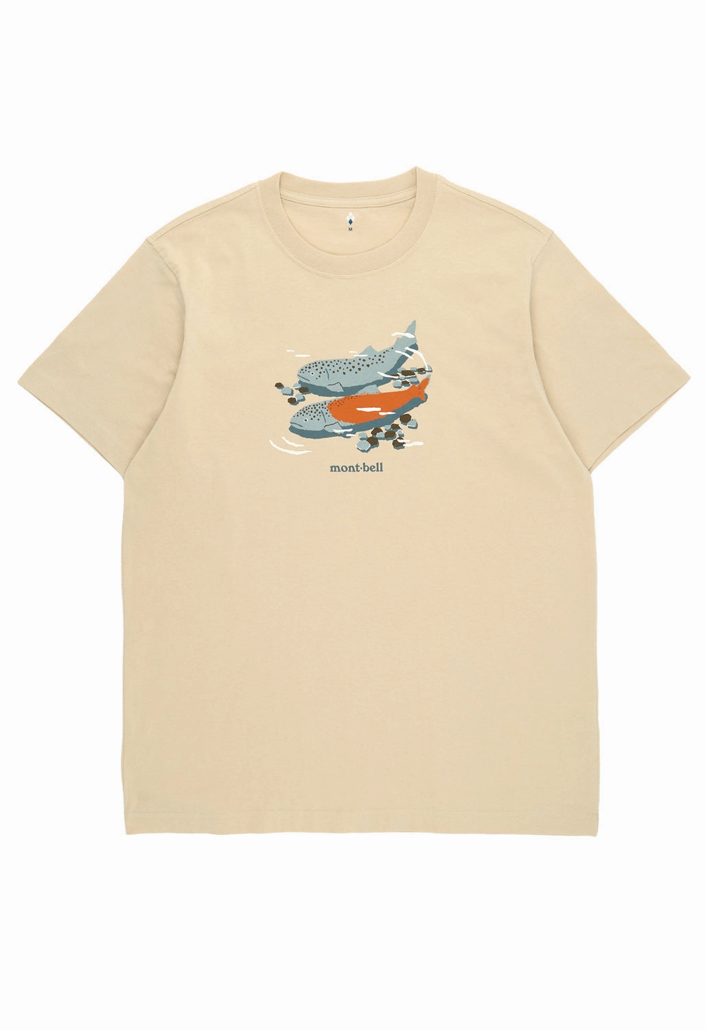 Seasonal Staple Montbell Men's Pear Skin Cotton Stringfish T-Shirt - Ivory