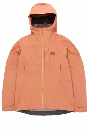Patagonia Women's Boulder Fork Rain Jacket - Sienna Clay Holiday Trip TearResistant Reinforcements