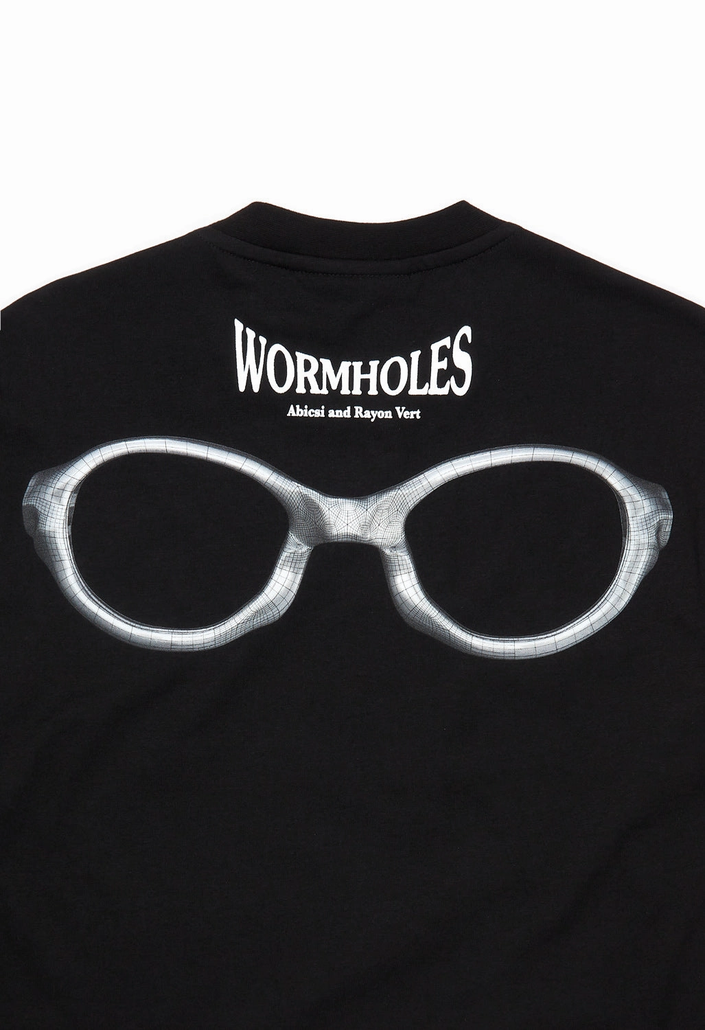 Rayon Vert Men's Wormholes Long Sleeved T-Shirt - Golgotha Black Stylish Day Wear Quick Dry Fabric