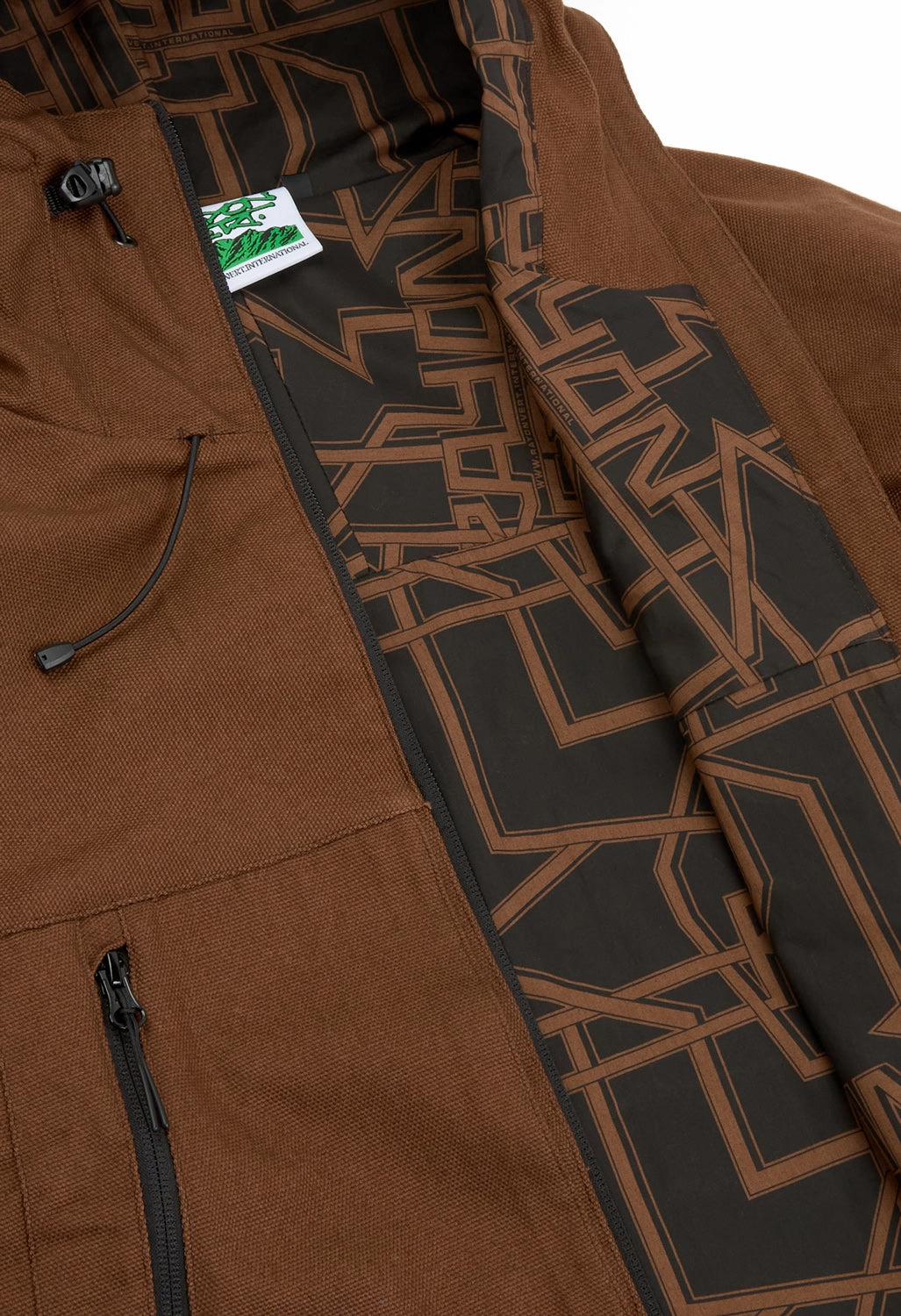 Simple Chill Piece RAYON VERT Nautilus Jacket - Bark Brown