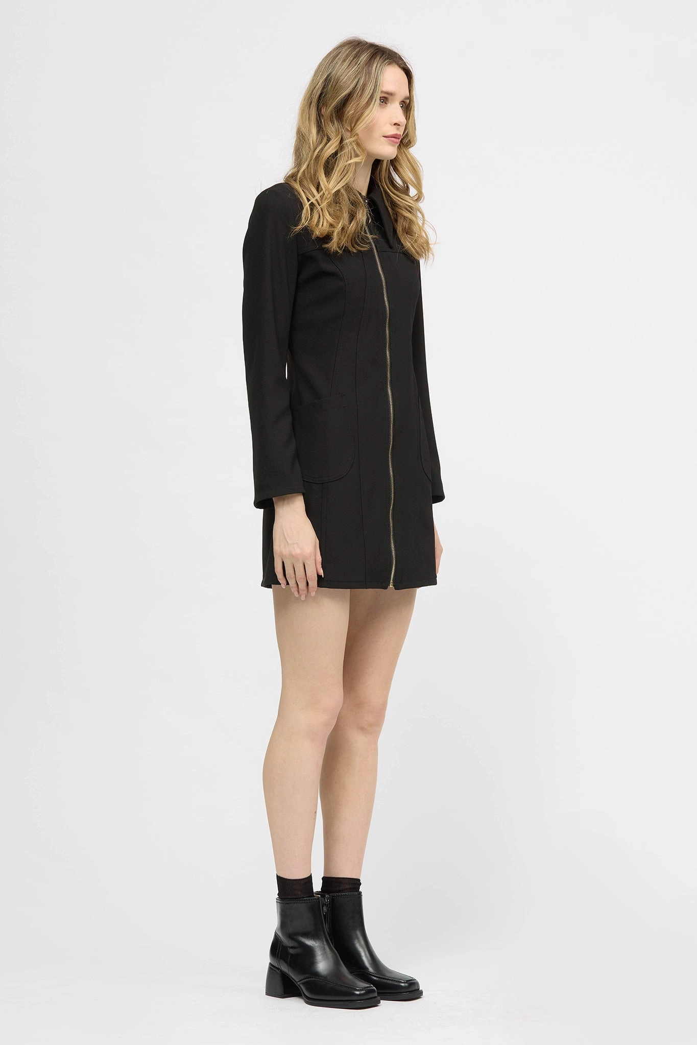 Tie-Detail Easy Going Reekara Dress Black