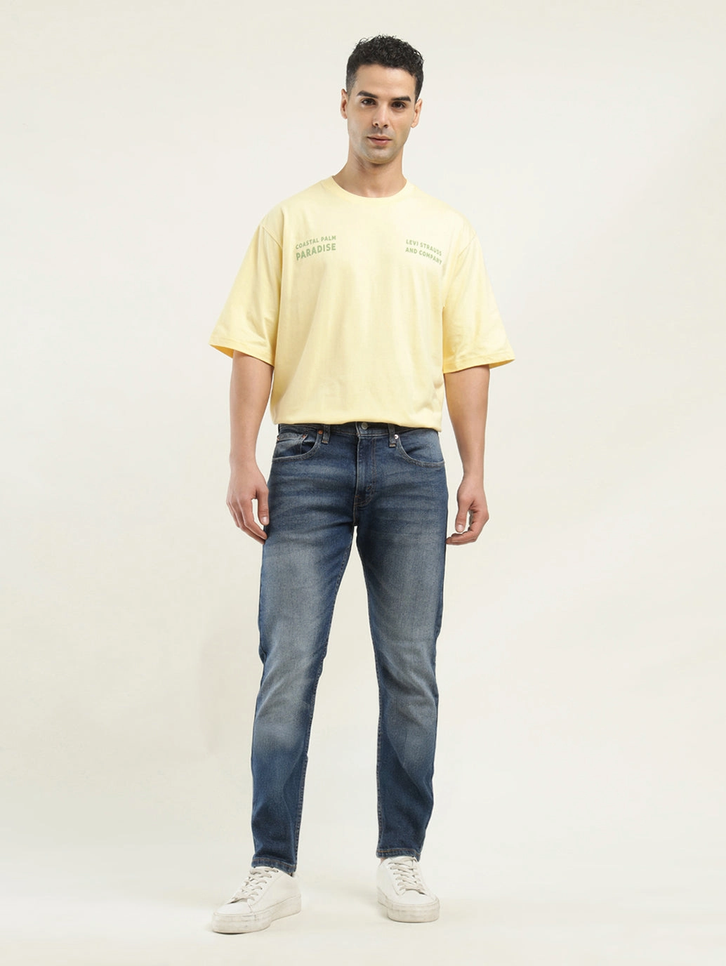 Flexible Fit Men's 512 Indigo Slim Tapered Fit Mid Rise Jeans