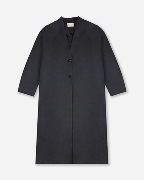 Stretchable Material Articulated Ergonomic Fit Cotton gabardine coat