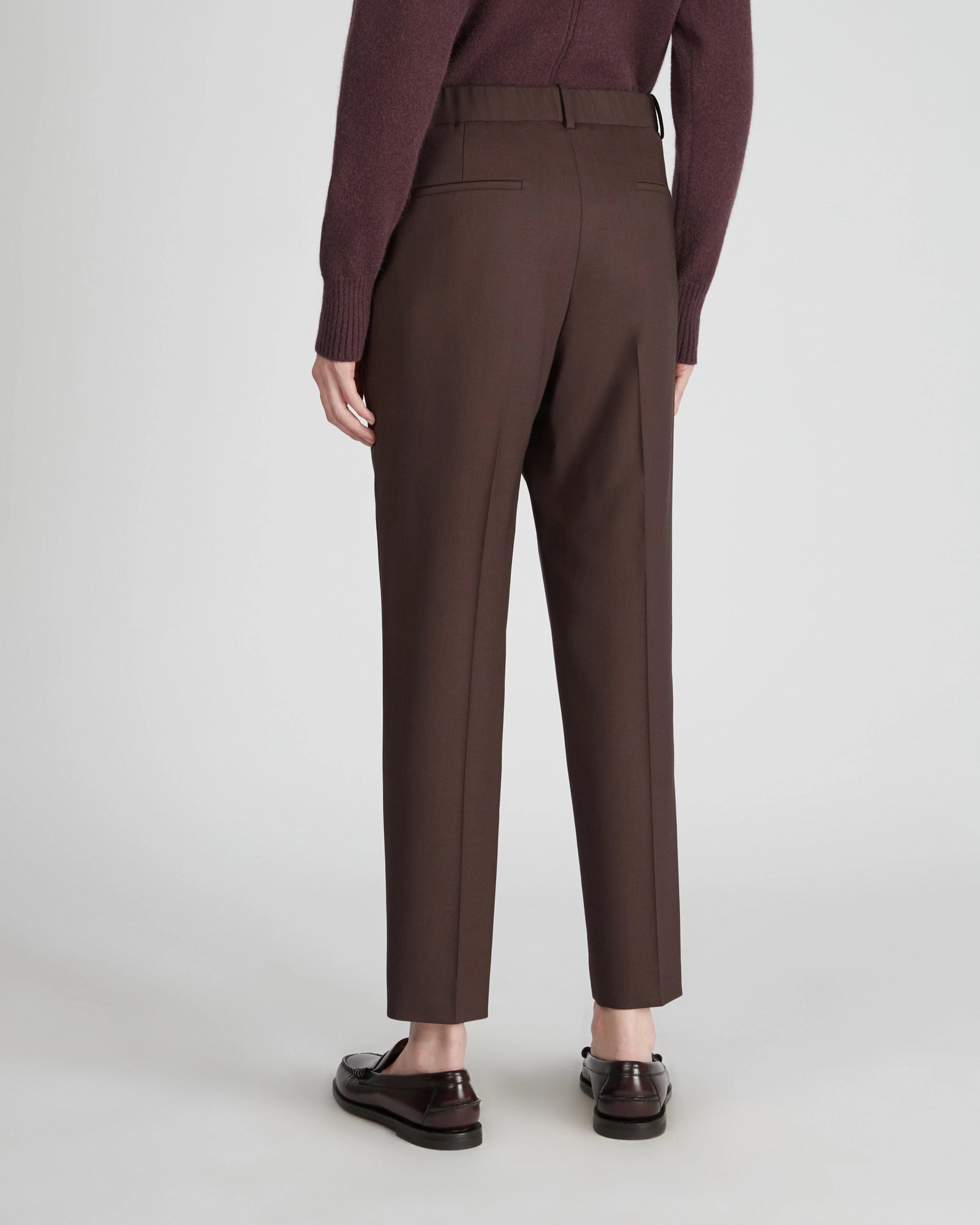 Regular fit trousers in two way stretch wool Comfy Active
