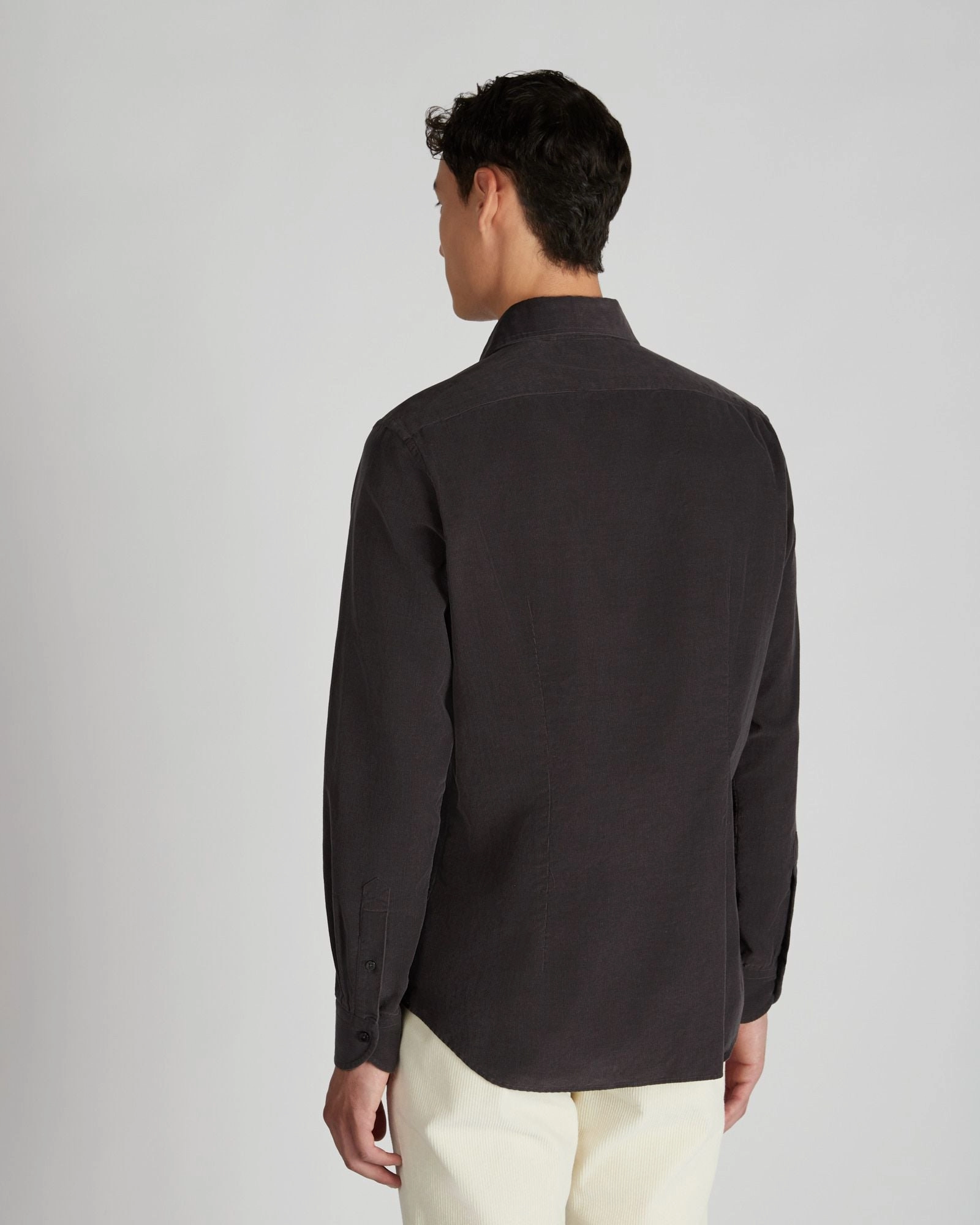 Neutral Shade Regular fit corduroy shirt
