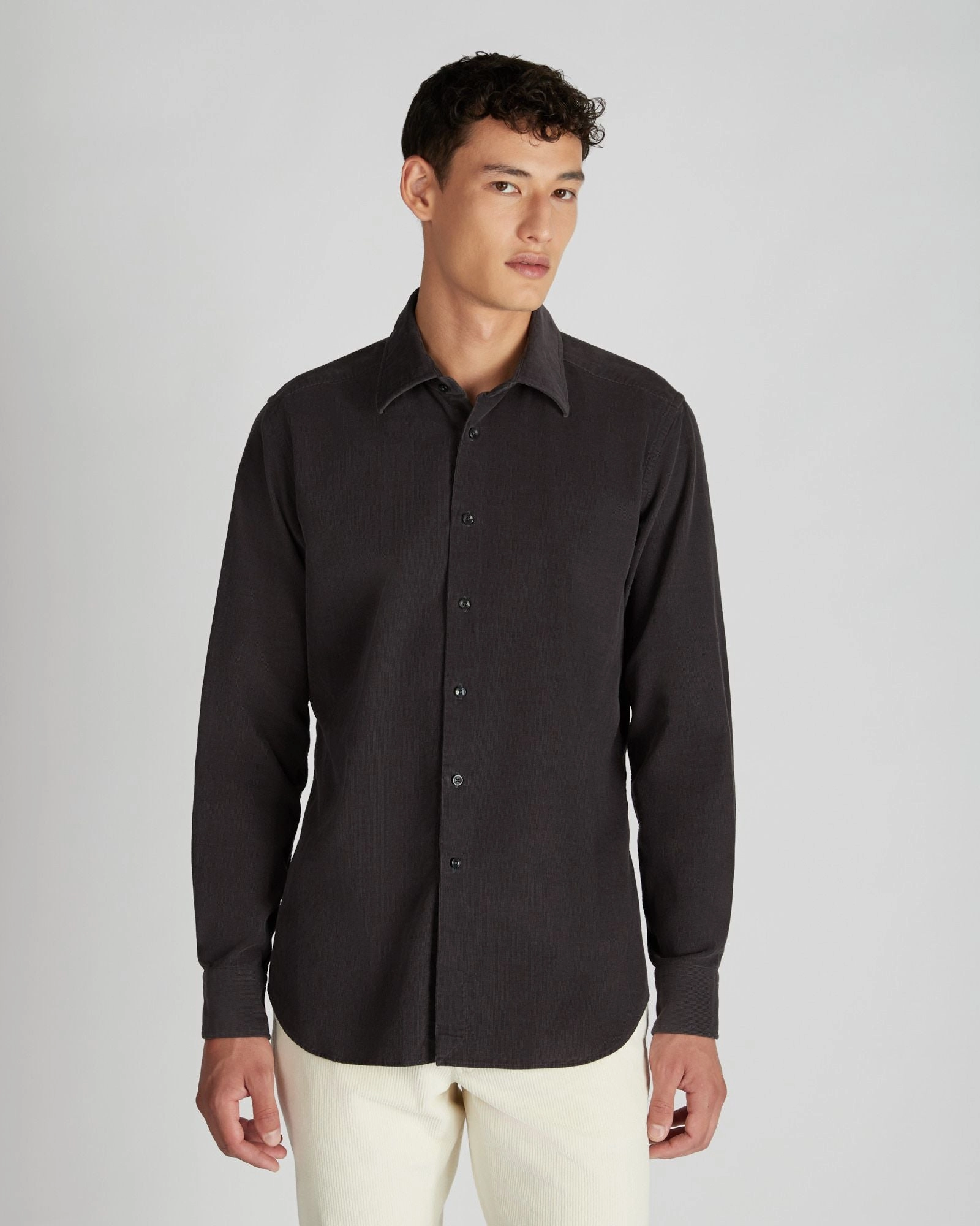 Regular fit corduroy shirt Fast Drying Flatlock stitching