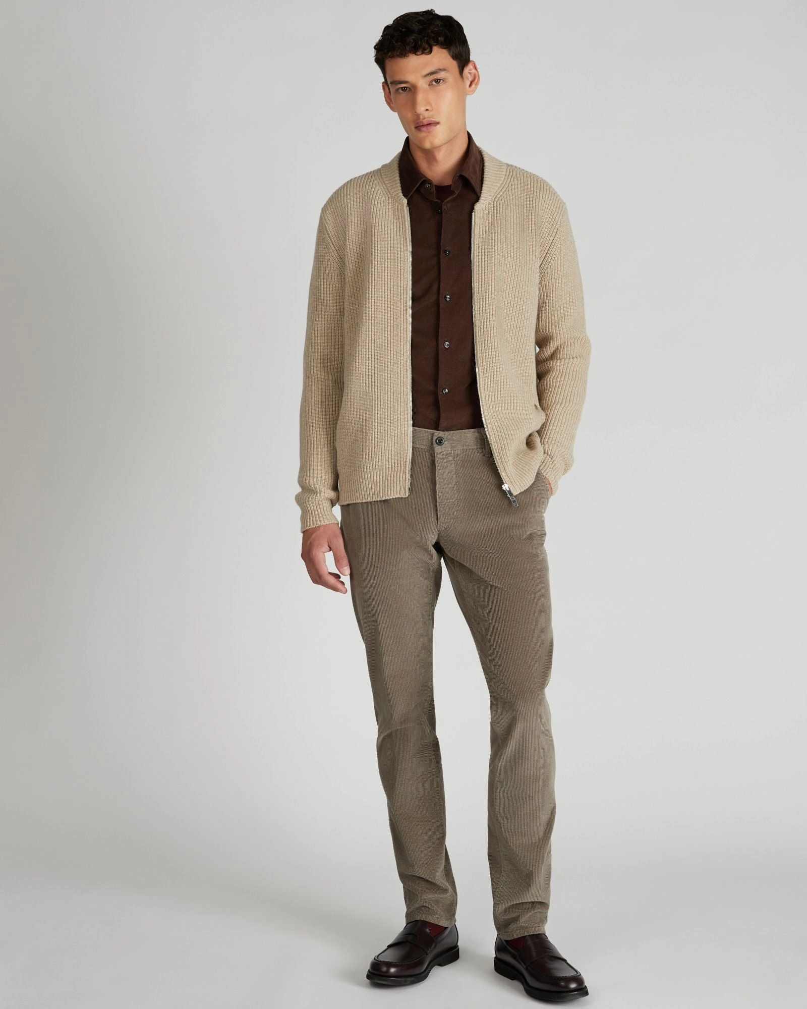 No Chafe Edging Regular fit corduroy shirt