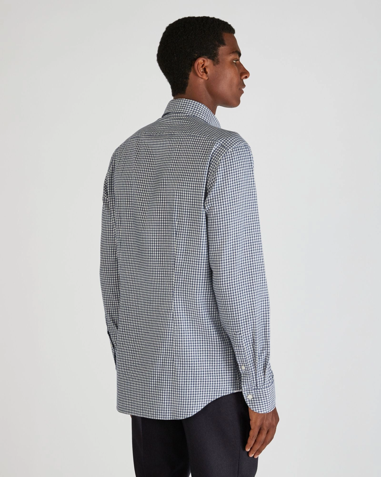 Regular fit cotton flannel shirt Fitted Design Flexible Design