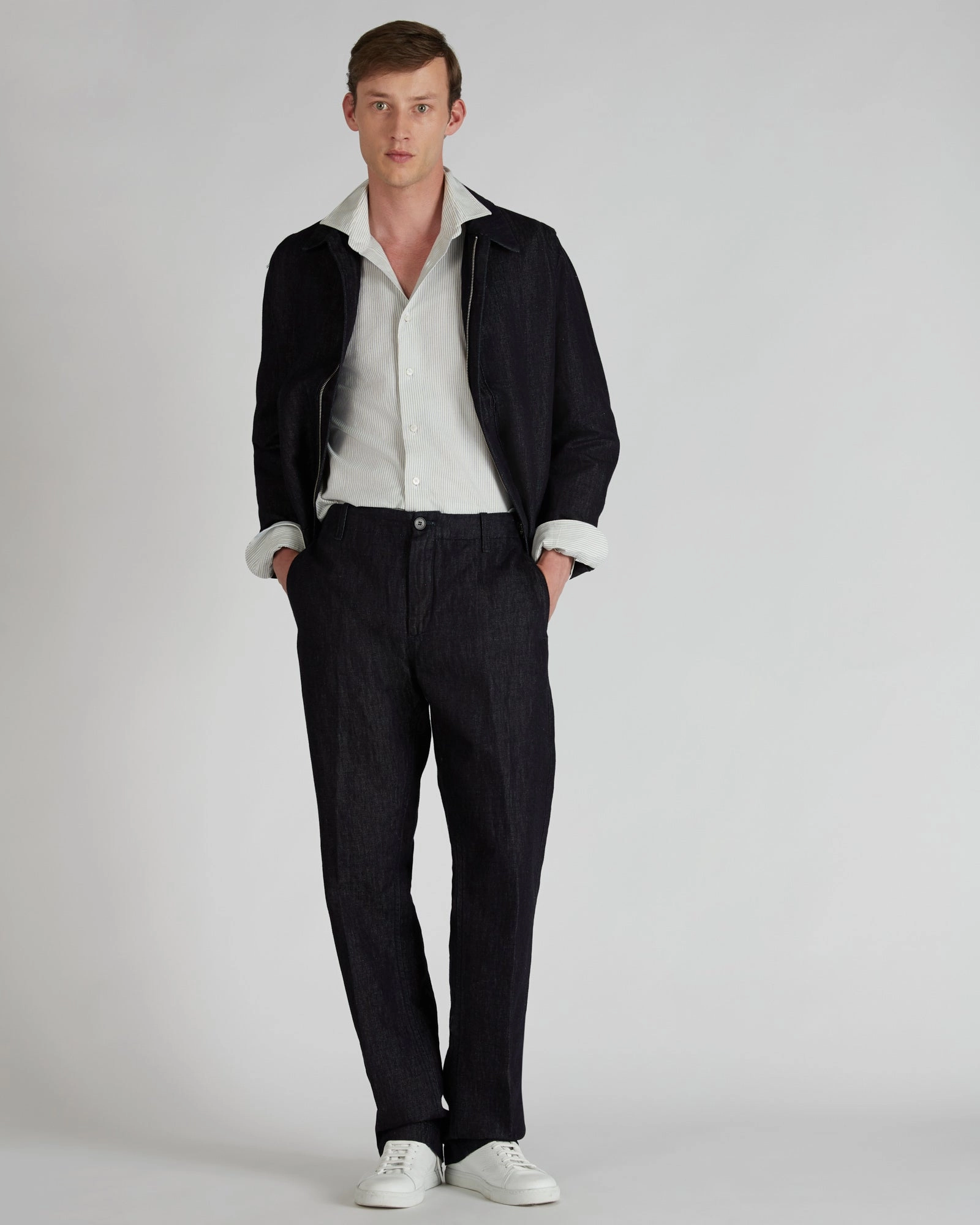 Regular-fit cotton shirt natural fiber