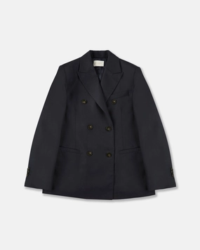 ReinforcedEdging Regular fit double breasted flannel jacket