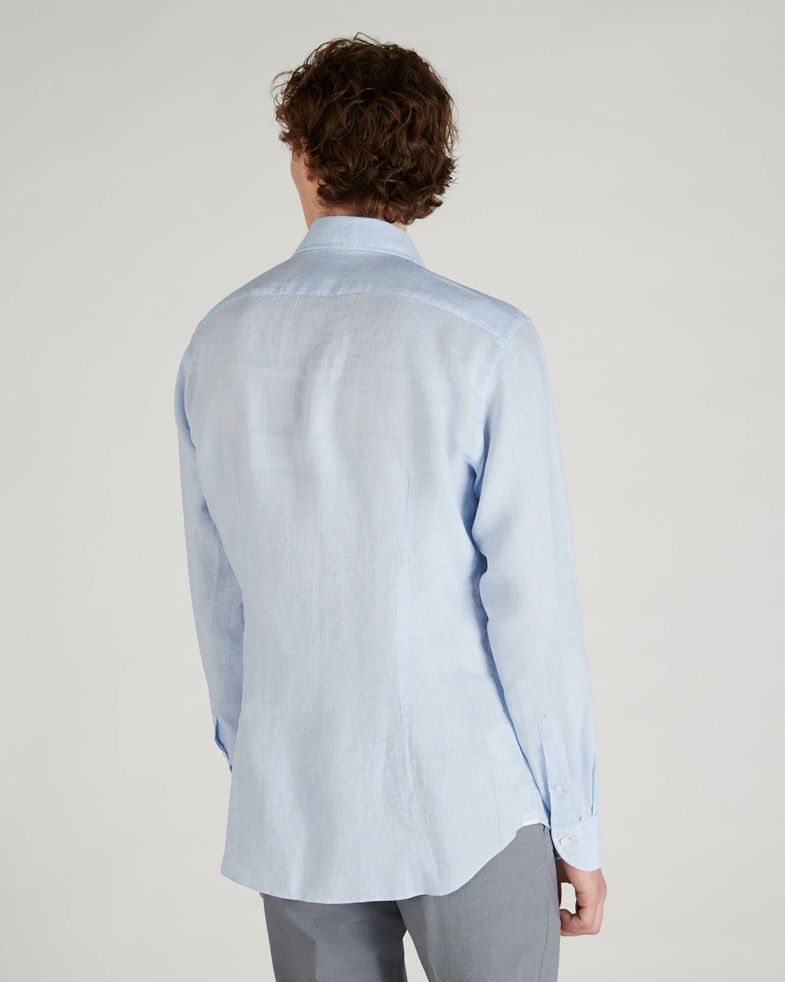 Trendy Vibes Mesh Insert Regular-fit Linen Shirt