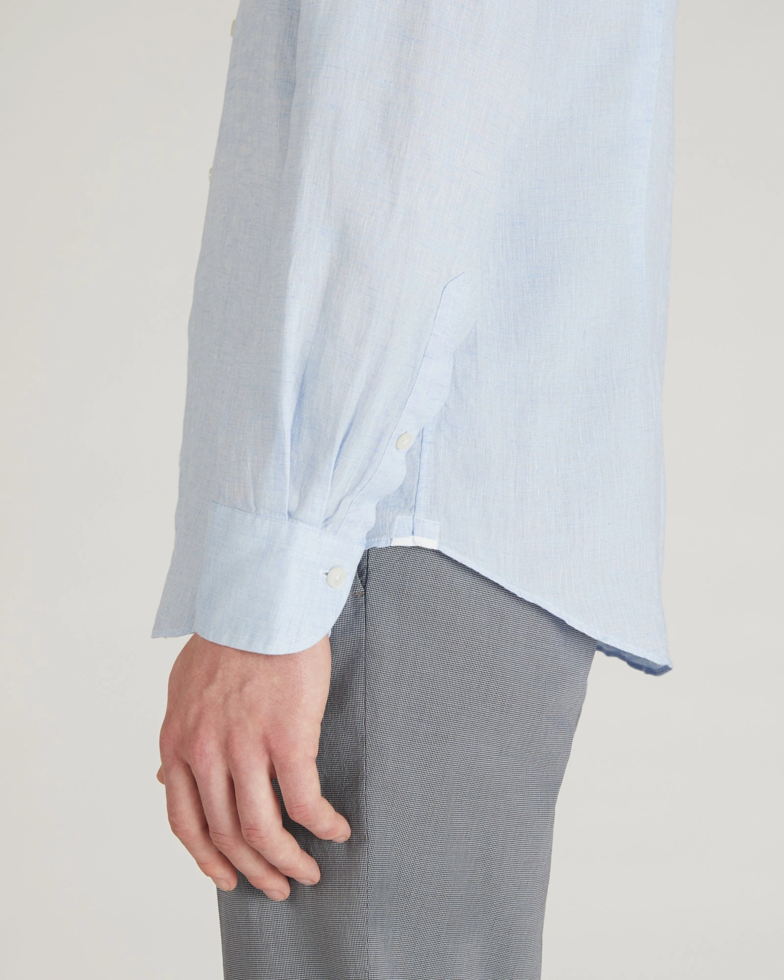 Regular-fit Linen Shirt stain resistant coating