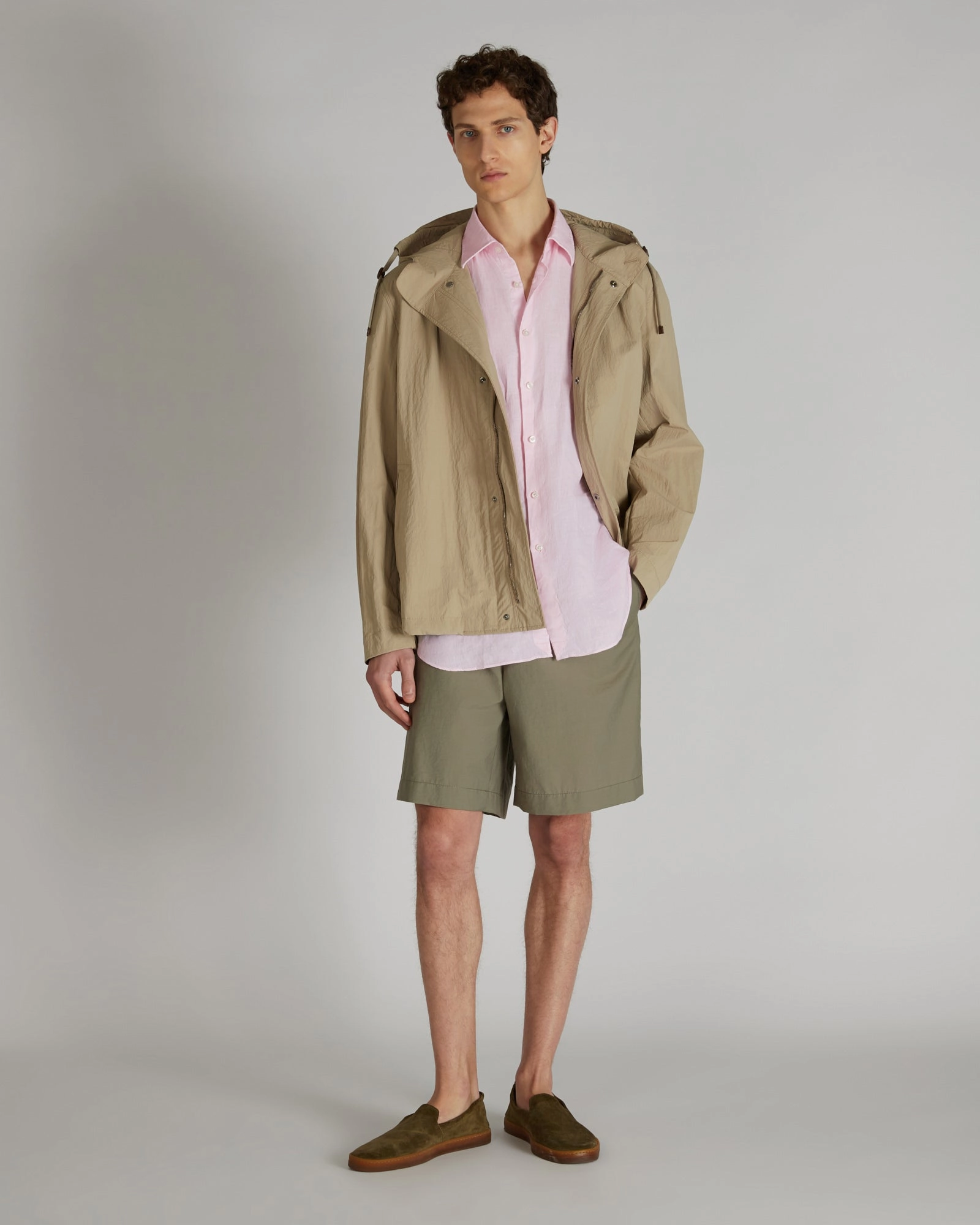 Regular-fit Linen Shirt Chill Wear Trendy Fashion