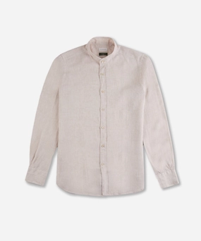 Hidden Placket Regular-fit linen shirt