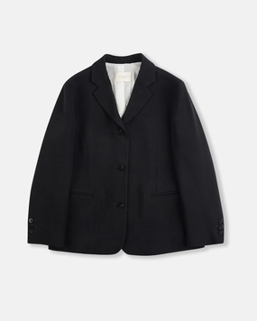 Regular fit short jacket in cady Warm Layers