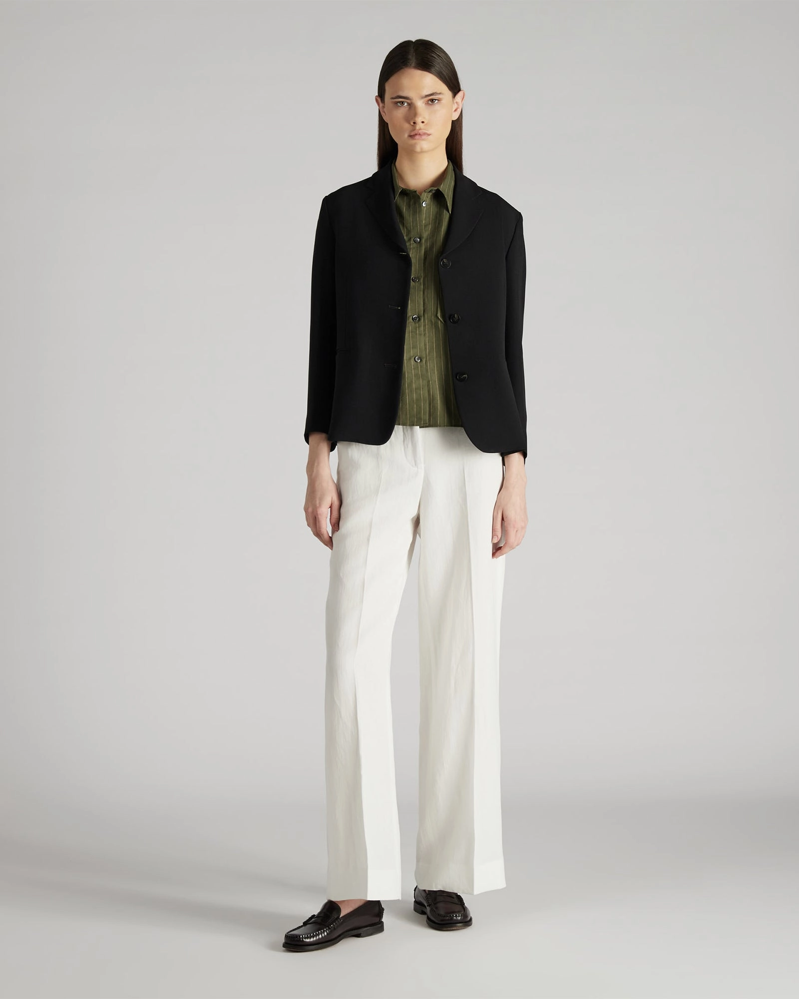 Regular fit short jacket in cady Cozy Street Style