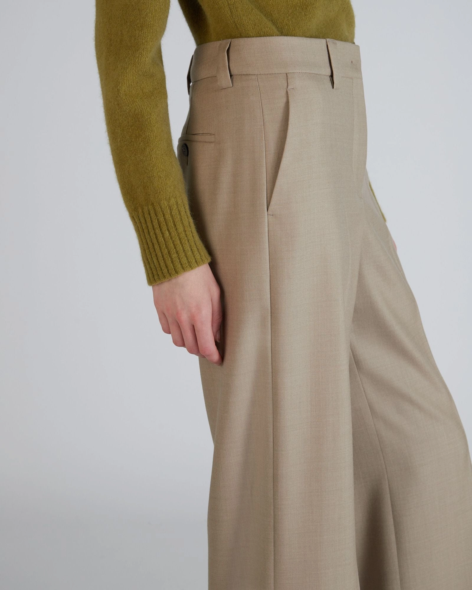Regular fit trousers in stretch flannel Everyday Comfort