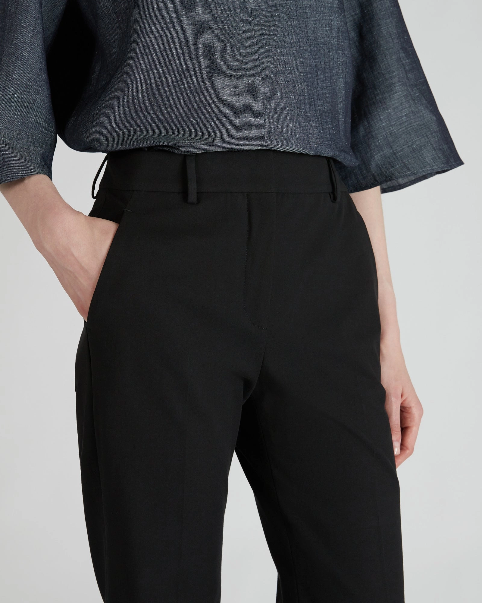 Regular fit trousers in two-way stretch gabardine StaticDissipative Ultra Soft