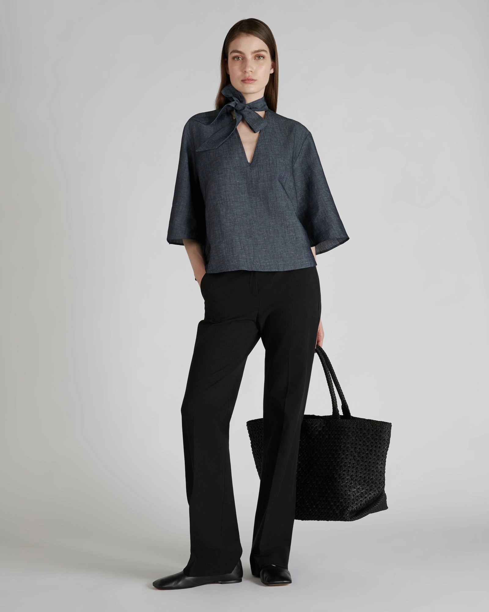 Regular fit trousers in two-way stretch gabardine AdjustableWaistband
