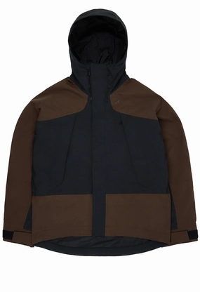 Goldwin Pertex Unlimited 2L Jacket - Jet Brown / Black Easy Care Material Insulated Warmth
