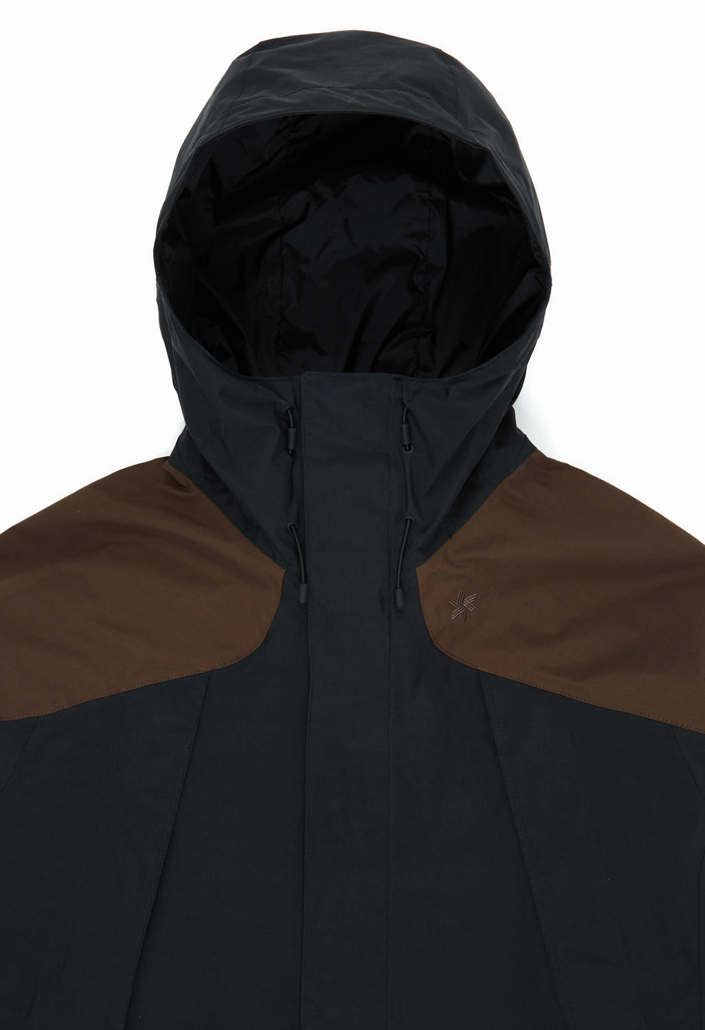 Designer Inspired Water Repellent Finish Goldwin Pertex Unlimited 2L Jacket - Jet Brown / Black