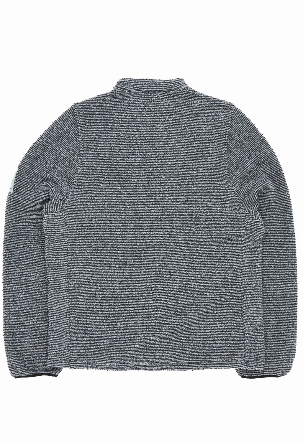 Tear Resistant Fabric Blends Quilted Insulation Rayon Vert Becco Zip Fleece Jacket - Obsidian Black
