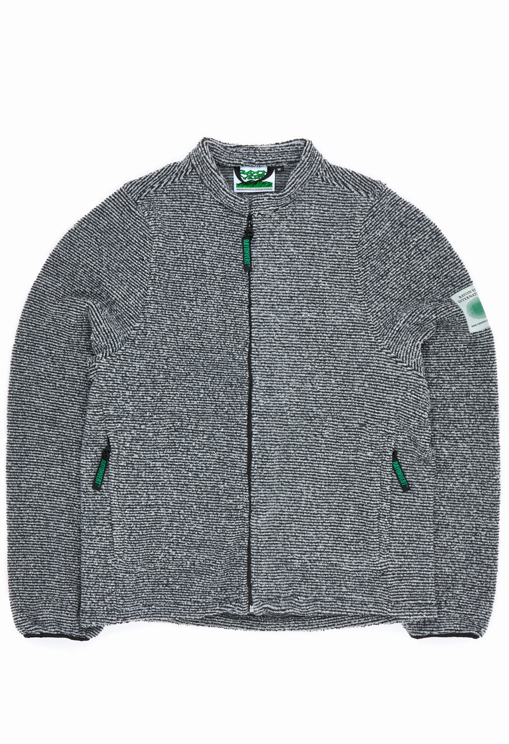 Rayon Vert Becco Zip Fleece Jacket - Obsidian Black Classic Fit Comfy Street Piece